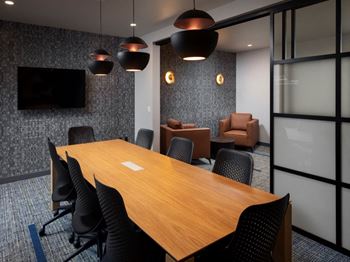 Business center with conference room